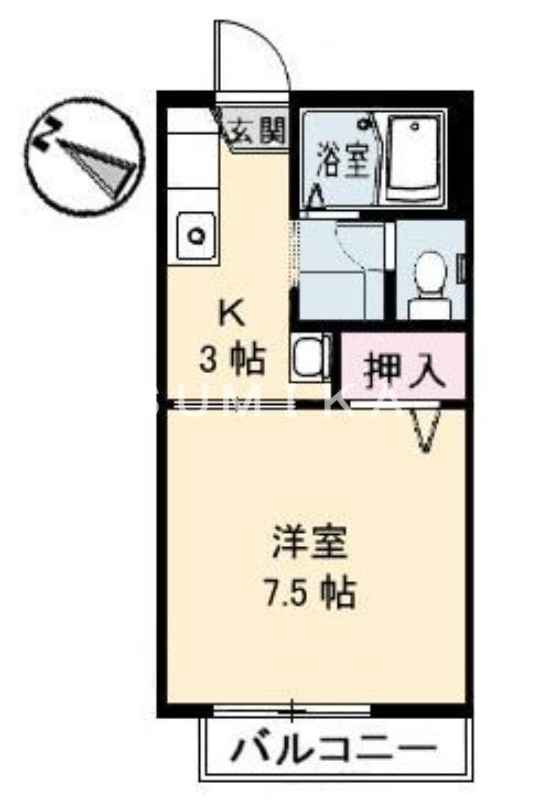 1階の間取り図