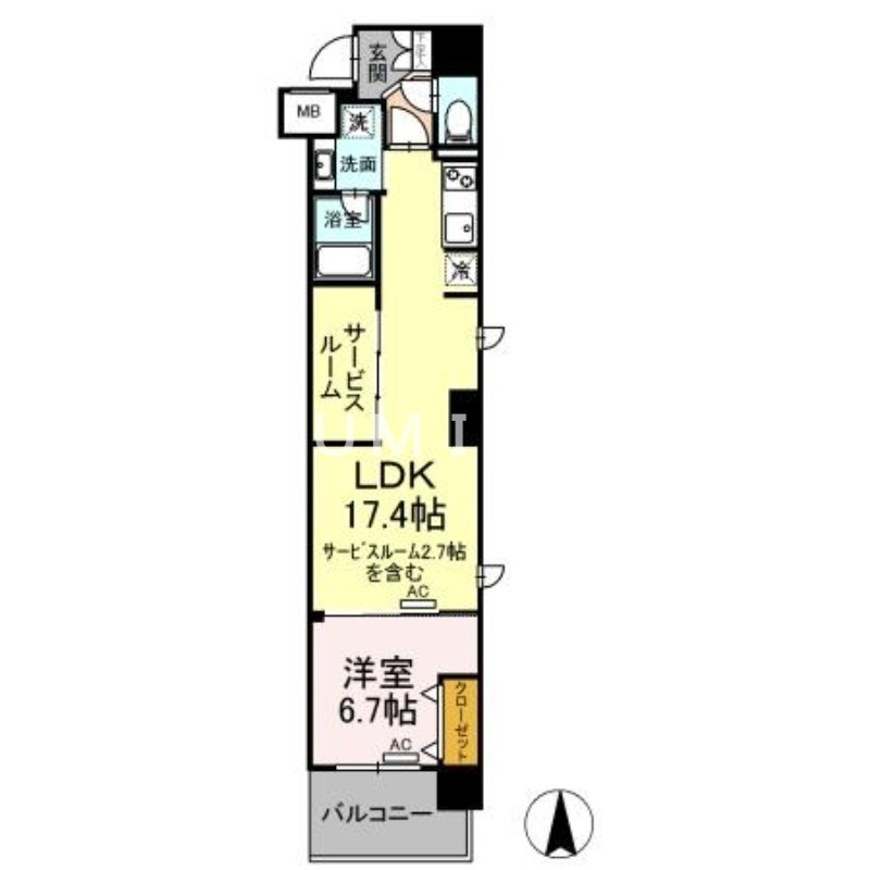 5階の間取り図