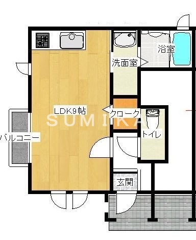 1階の間取り図