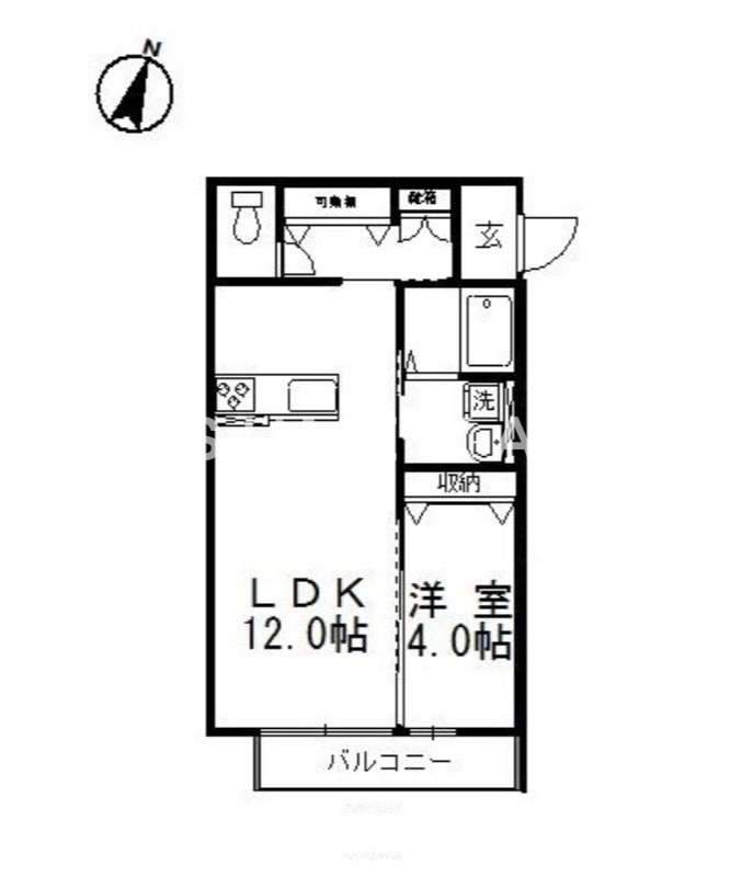 1階の間取り図