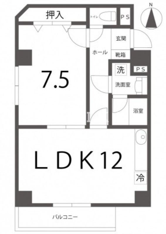 1階の間取り図