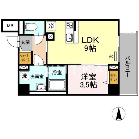 5階の間取り図