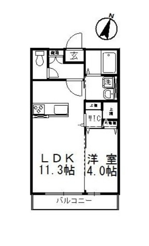 1階の間取り図