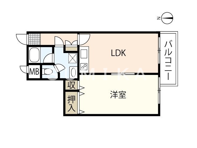 2階の間取り図