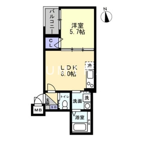 2階の間取り図