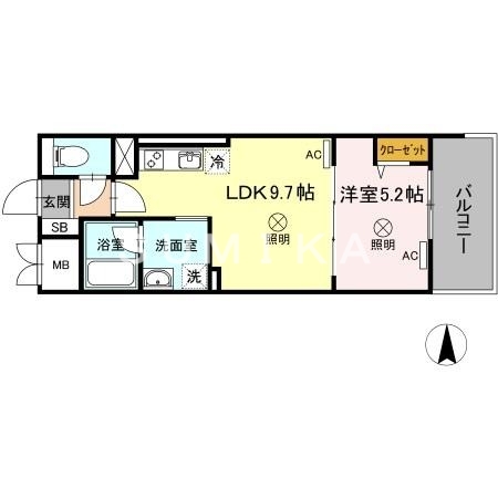 2階の間取り図