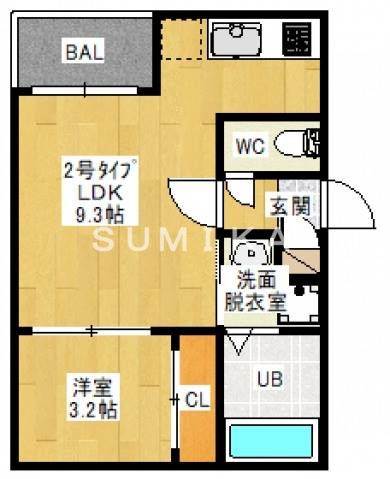 3階の間取り図