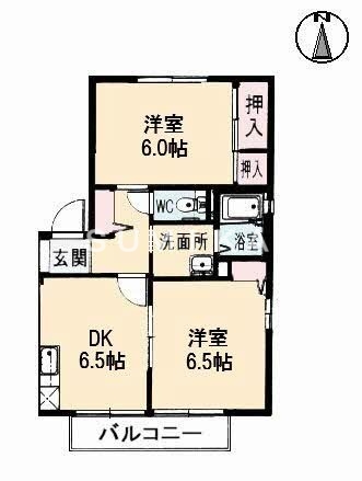 2階の間取り図