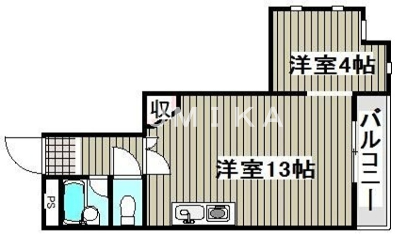 2階の間取り図