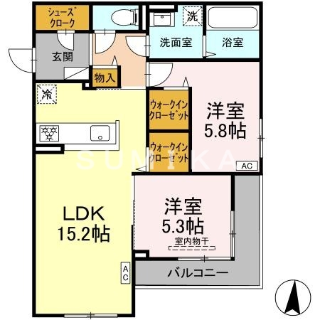 3階の間取り図