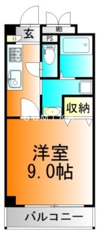 8階の間取り図