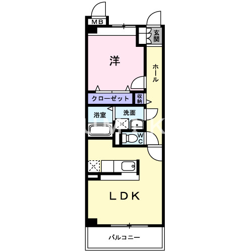 1階の間取り図