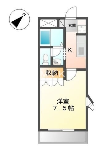 2階の間取り図