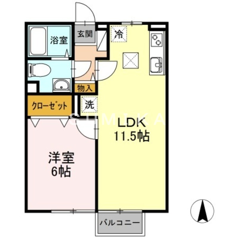 1階の間取り図