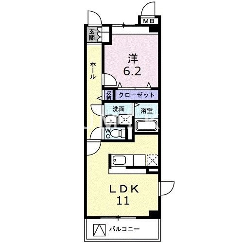 2階の間取り図