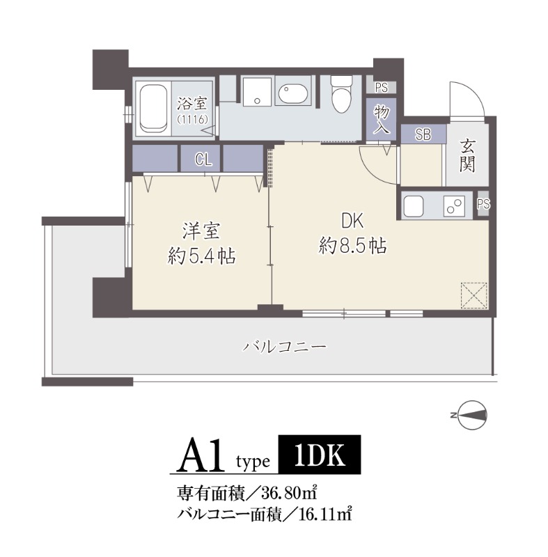 6階の間取り図