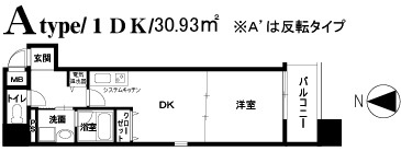 6階の間取り図