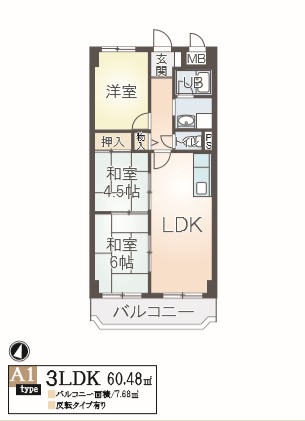 6階の間取り図