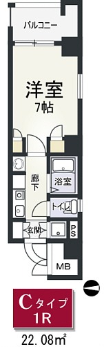 8階の間取り図