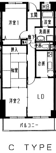 3階の間取り図