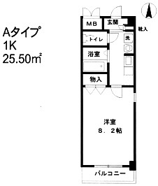 2階の間取り図