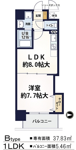 6階の間取り図