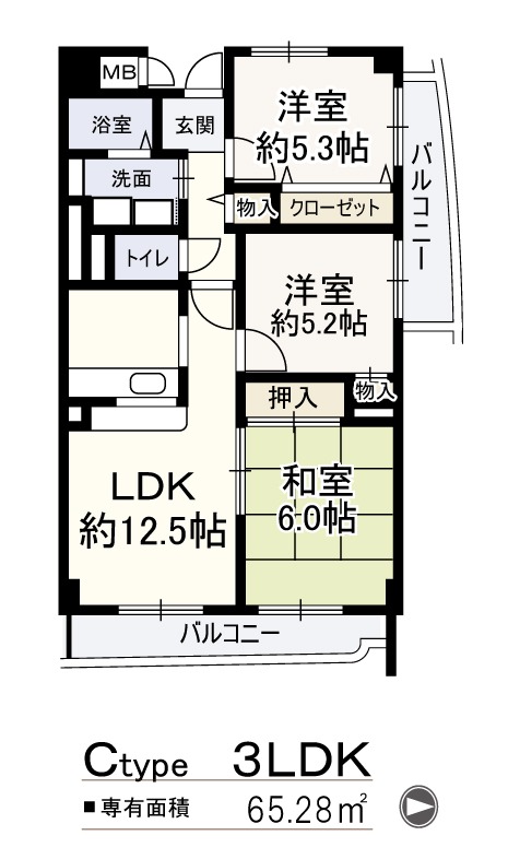 4階の間取り図
