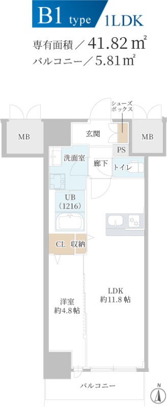 4階の間取り図