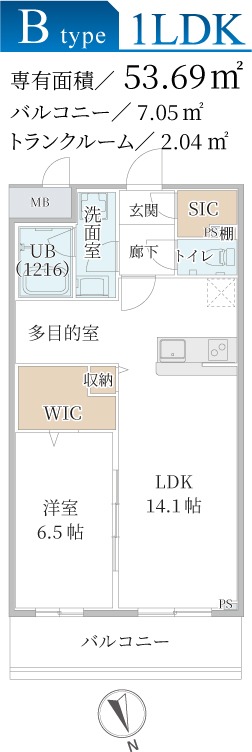 6階の間取り図