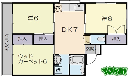 1階の間取り図