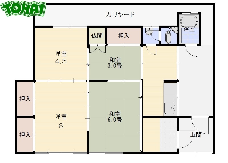 1階の間取り図