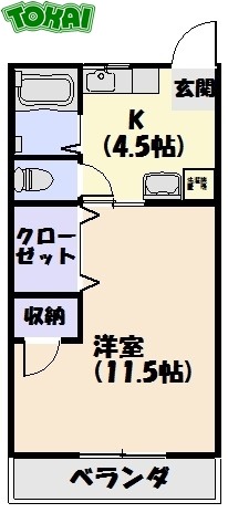 2階の間取り図