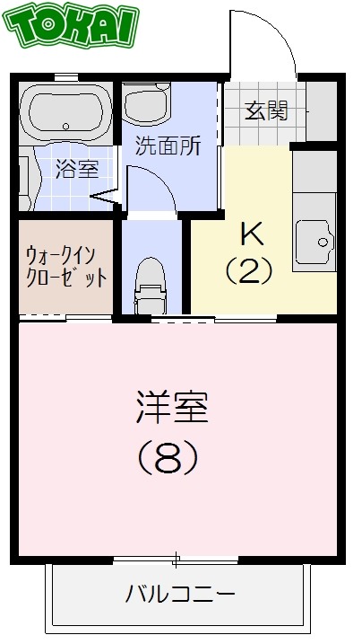2階の間取り図