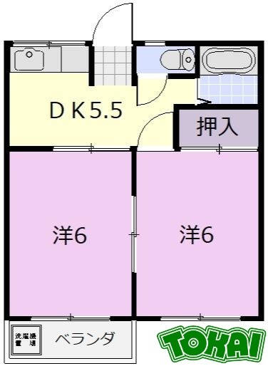 2階の間取り図