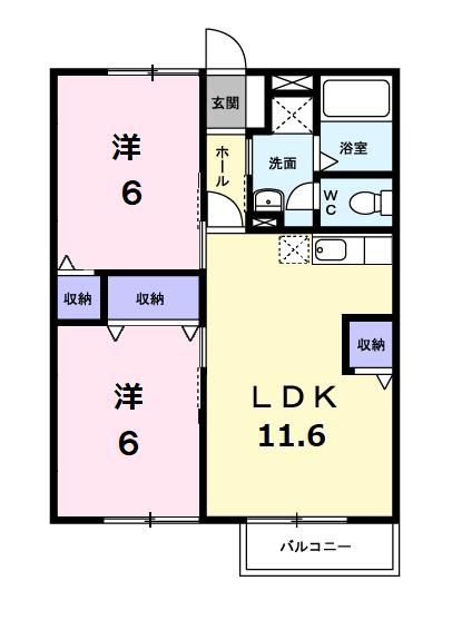 2階の間取り図
