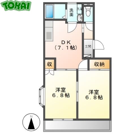 1階の間取り図