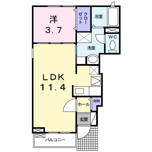1階の間取り図