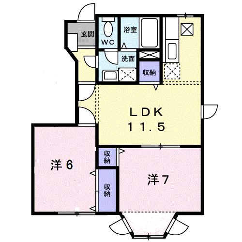 1階の間取り図