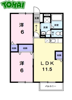 1階の間取り図