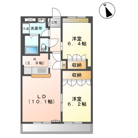 1階の間取り図