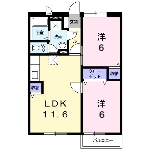 1階の間取り図