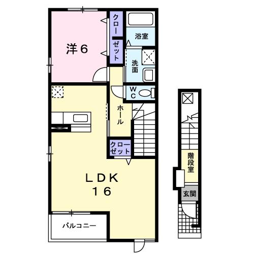 2階の間取り図