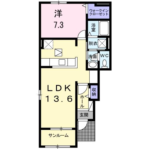 1階の間取り図