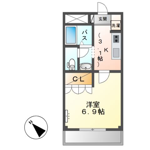 1階の間取り図