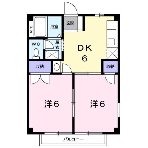 2階の間取り図