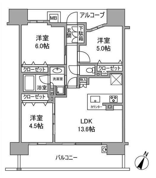 15階の間取り図