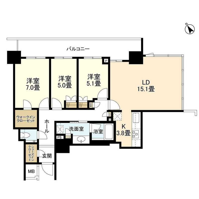 18階の間取り図