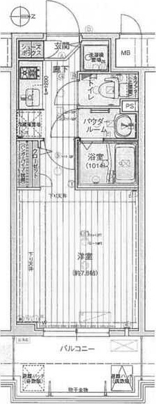 8階の間取り図