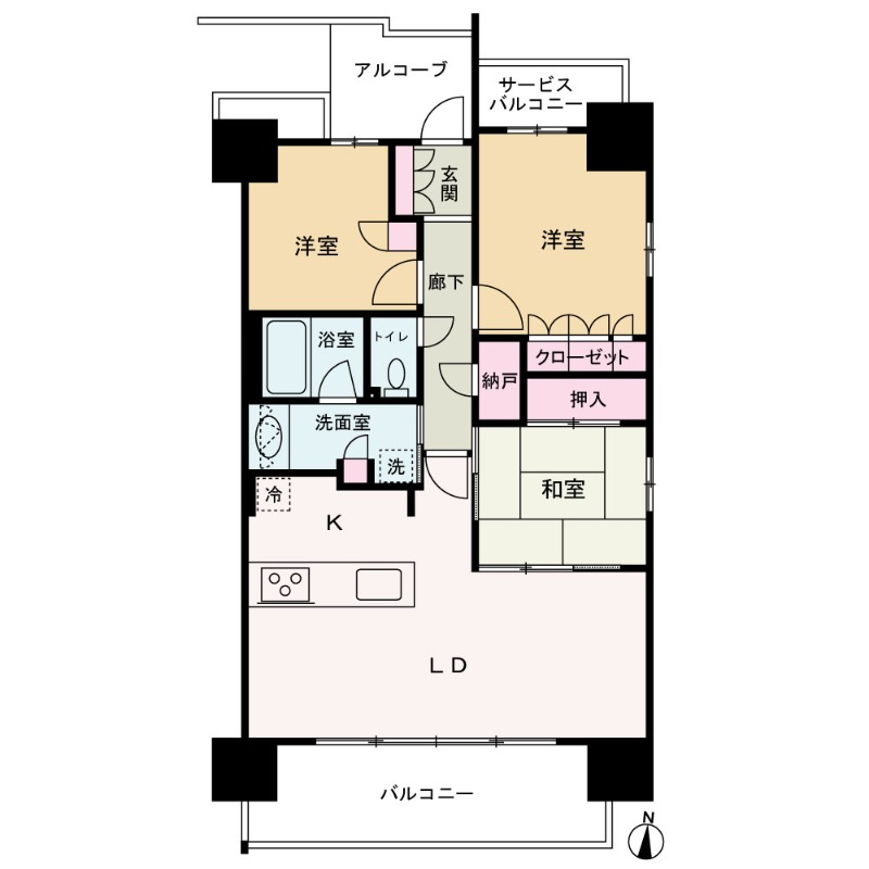 7階の間取り図