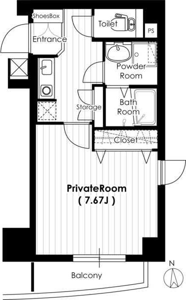 4階の間取り図